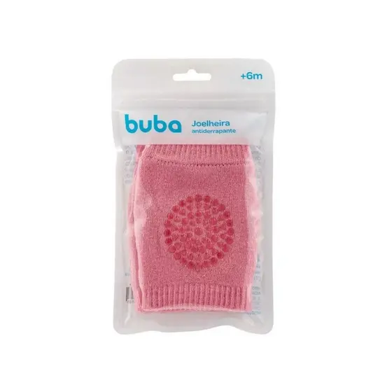 Joelheira Rosa Antiderrapante de Engatinhar para Bebê 1 Par – Buba