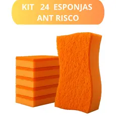 Kit 24 Esponjas Não Risca Panelas Antiaderente Alta Durabilidade + Brinde 🎁 Loja 4,9⭐