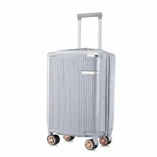 Mala de Viagem 10kg ABS com Rodinhas Giratórias 360° Detalhes PRATA/ROSE GOLD