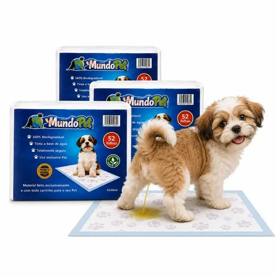 Jornal Higiênico 52/104/156/208 Pet Biodegradável  42x58cm Alta Absorção