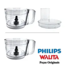 Copo Jarra Processador Philips Walita RI7300 RI7301 RI7302 RI7303 Original Completa Tampa Eixo Nova