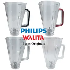 Copo Original Liquidificador Philips Walita HR2270 HR2271 e HR2272 Jarra Vermelho Preto Branco