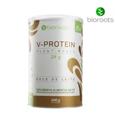 Bioroots Proteína V-protein Plant Based Doce de Leite Vegana 450g