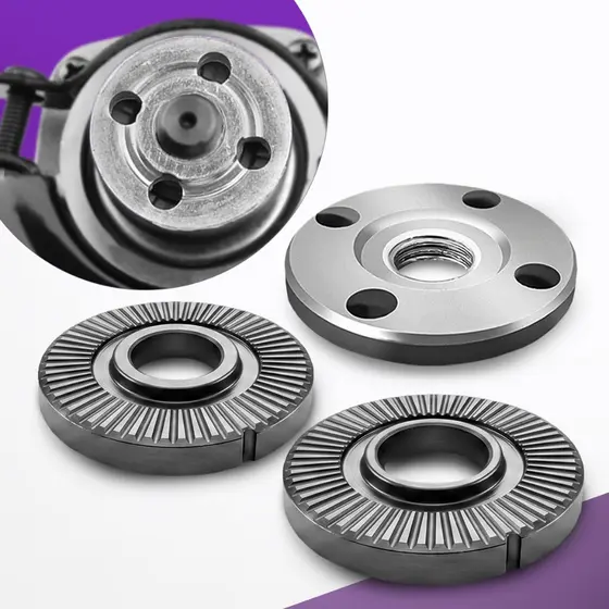 Flange Porca 20mm 22mm Compatível Esmerilhadeira Lixadeira Bosch Makita