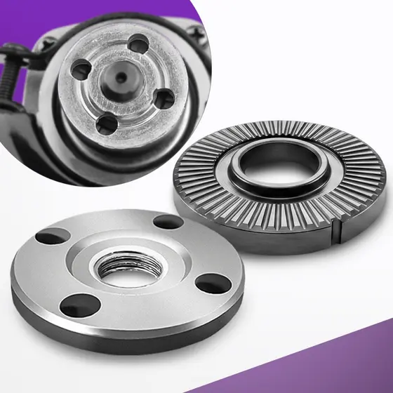 Jogo Flange Porca 20mm Compatível com Esmerilhadeira Makita Bosch 4 e 7 Polegadas