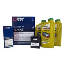 Kit Revisão Óleo e Filtros - Fiat Palio 1.0 / 1.3 / 1.4 Fire - 15W40  Lubrax