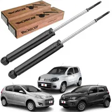 Par Amortecedor Traseiro Dir/Esq - Fiat Novo Palio / Novo Uno / Uno Way / Uno Vivace - Monroe Axios