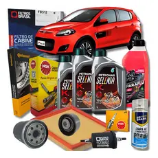 Revisão Óleo Filtros Velas Cabo Higienizador Correia e Tensor - Fiat Novo Palio 1.4 Attractive 15W40