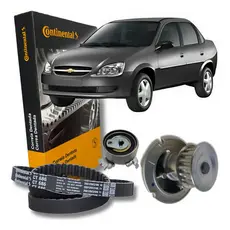 Kit Correia Dentada Tensor e Bomba D'Agua - GM Corsa Montana Palio 1.8 8V 2003 2004 2005 2006 2008