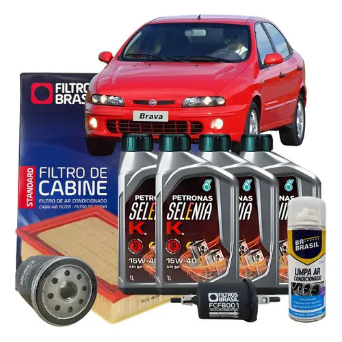 Kit Troca De Oleo Fiat Brava 1.6 16v Selenia K 15w40