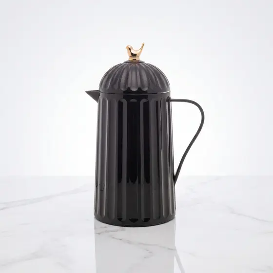 Garrafa Térmica Preta Bird Passarinho Wolff 600ml Café Mesa Posta