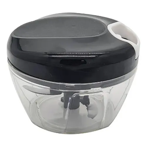 Mini Processador Alimentos Triturador Manual 3 Laminas 500ml