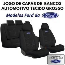 Capa Para Banco Carro Ford Tecido Grosso Impermeável Automotivo Todos Modelos E Veículos Ford