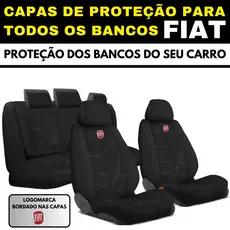 Capa De Banco Automotivo Fiat Tecido Grosso Estilo e Conforto Todos Os Modelos Fiat