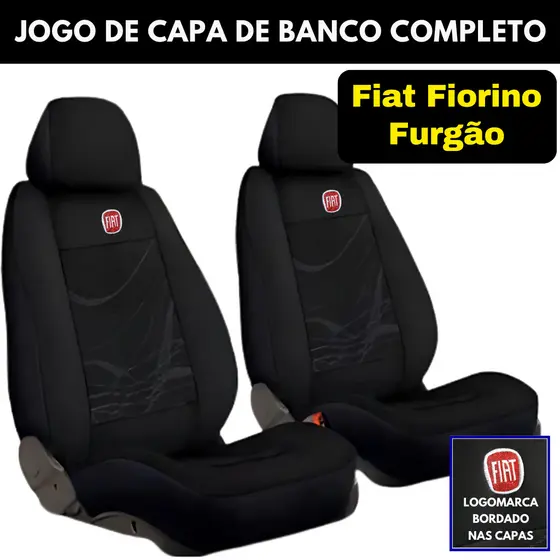 Capa Para Banco Tecido Groso Original Fiat Fiorino Furgão 1990 À 2024 Universal