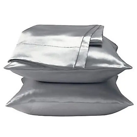 Jogo De Cama Lençol Queen Seda Cetim Charmousse 4pçs