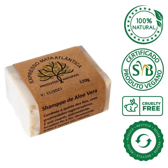 Shampoo Vegano  Aloe Vera da Expresso Mata Atlântica