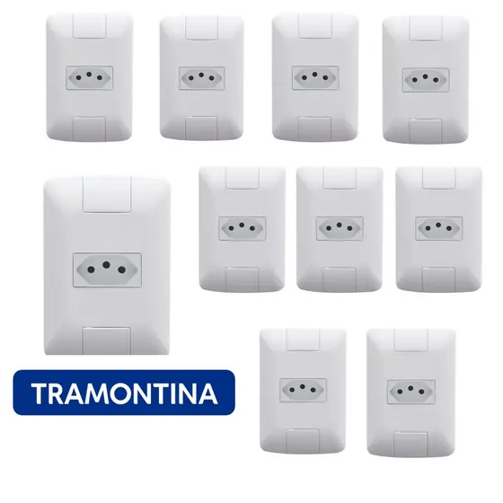 Tomada Simples Aria 10a Kit Com 10 Unidades- Tramontina