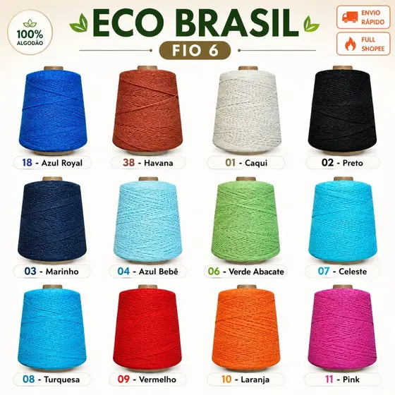 Barbante- 1kg- Eco-Brasil Soberano- (fio 6)