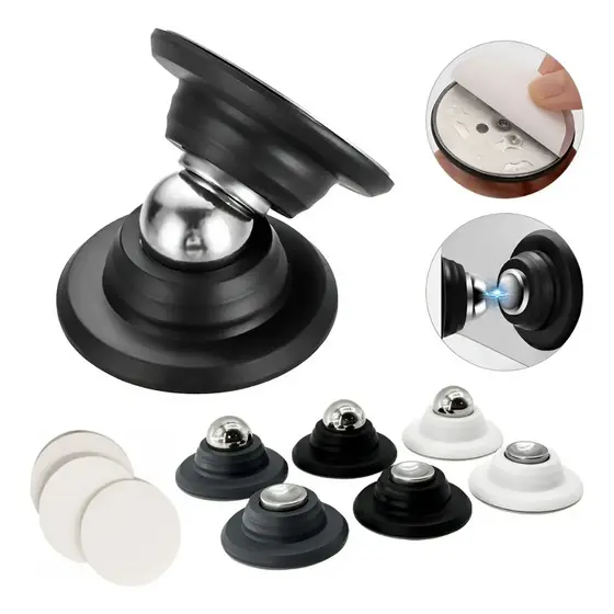 Kit 1/2/3 ou 4 Travas Porta Magnético Fixador Adesivo Prendedor Imã
