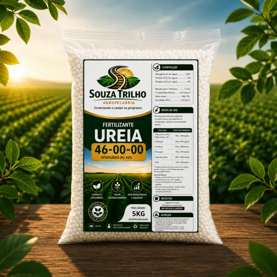 Ureia, adubo fertilizante - NPK 46.00.00 - com 5k