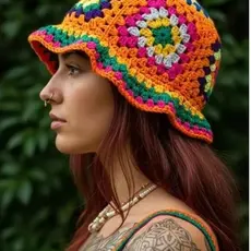 Chapéu Bucket Colorido Divertido | Moda Boho Verão
