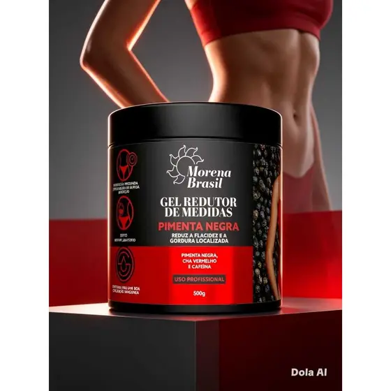 Gel Redutor de Medidas Pimenta Negra Morena Brasil