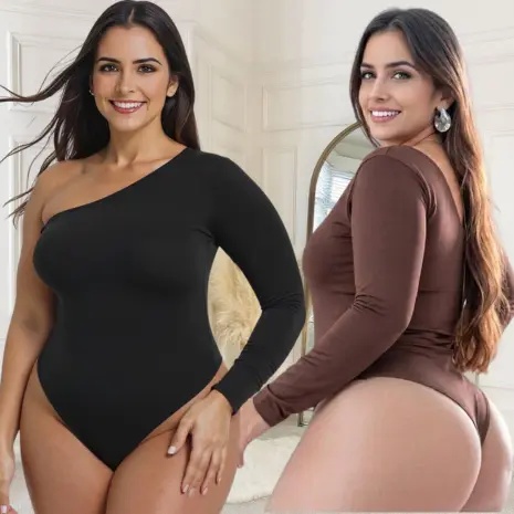Body manga longa feminino plus size manga nula manga longa Body Manga Longa Feminino mula manccaBody Preto Body Marrom