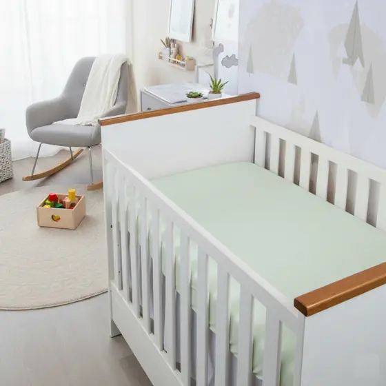 01 Lençol Berço Bebê Americano 130X70cm Avulso Percal 400 fios Com Elástico Menino Menina