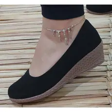 Sandália Feminina Confortável Espadrille Médio Grosso Corda  Anabela Leve Salto Casual Moda Tendenci