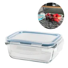 Pote de Vidro Hermético 840ml com Trava Jogo de Marmitas