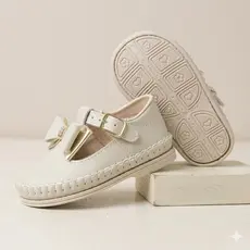 Mocassim Infantil Feminino Elegante com Laço– Estilo Princesa, Confortável Para batizado Festas e com Envio Imediato