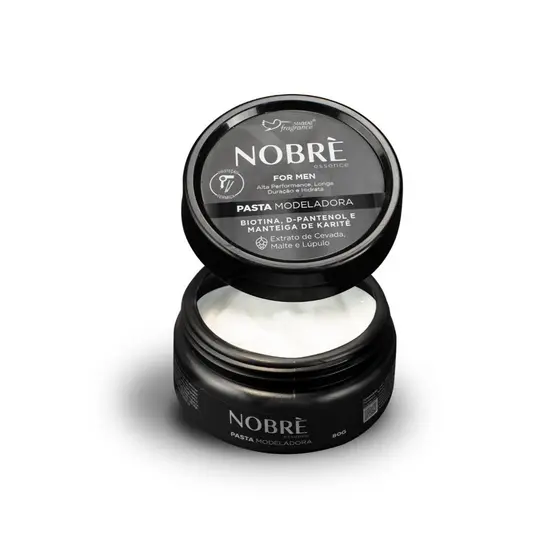 Pomada modeladora Nobre For man 80G (Proteção térmica) - Suave Fragance
