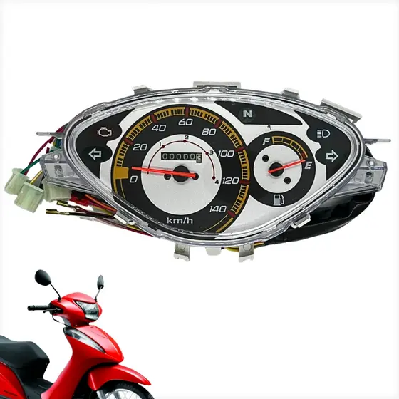 Painel Completo Honda Biz 125 Ks Es 2009 / 2010 Injeção Eletrônica Modelo Original Com Fiação