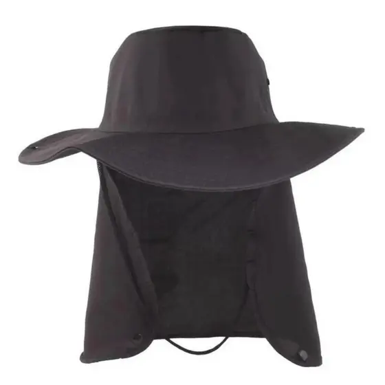 Chapéu Pescador Australiano Pesca Proteção Pescoço Sol Chapéu Pescador Camping Australiano Proteção Nuca