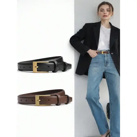 Cinto Elegante E Da Moda Versátil, Adequado Para Jeans, Calças Casuais, Ternos e Vestidos Dia Dia