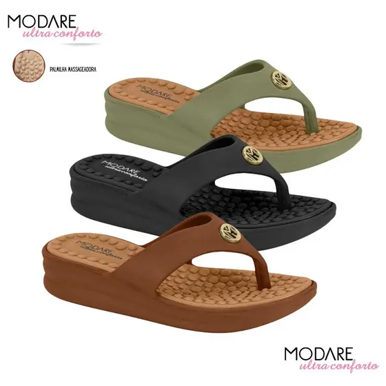 Sandalia Chinelo Nuvem Feminino Modare Conforto Massageadora Leve Macia Ref: 7213.100