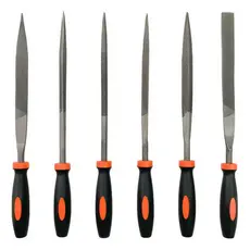 jogo de Lima Agulha 18cm 6 Peças Redonda Chata Triangular Profissional