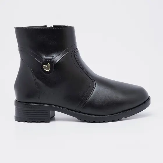 Botinha Feminina Coturno Estilo Country Cano Baixo Confortável Resistente Caminhada leve