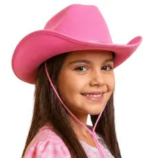 Chapéu Cowboy Rosa Cowgirl Sertanejo AdultoTamanho Único Infantil Festa Junina Caipira Rodeio Boiadeira
