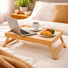 Mesa Bandeja Café da Manhã Com Pezinho Dobrável Decoração Cozinha