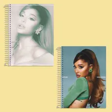 CADERNO ARIANA GRANDE PERSONALIZADO - 1, 10 e 20 matérias