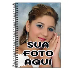 kit 4 cadernos universitario espiral 96 fls e agenda 11x16 personalizado