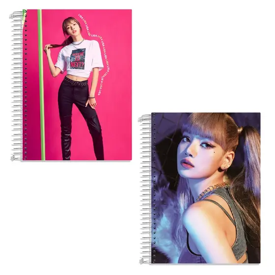 CADERNO LISA BLACKPINK PERSONALIZADO - 1, 10 e 20 matérias