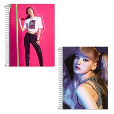CADERNO LISA BLACKPINK PERSONALIZADO - 1, 10 e 20 matérias