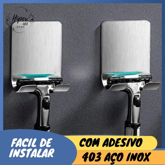 Gancho autocolante multiuso para prestobarba