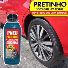 Pretinho para Pneu 500ml 100% Brilho Molhado - O CAMPEÃO DE VENDAS DOS LAVA-RÁPIDOS.