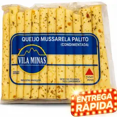 Queijo Mussarela Palito Temperado Vila Minas
