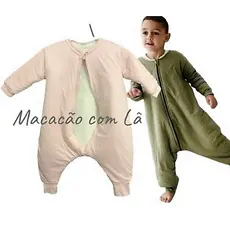 Saco de dormir pezinho 1, 2, 4, 6 anos - TOG 3 Inverno todo forrado com lã