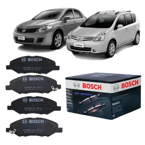 Pastilha Freio Dianteira Livina 2010 2011 2012 Original Bosch
